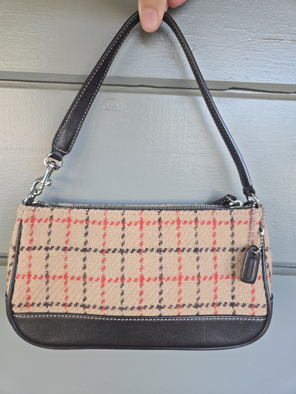 Vintage Coach Nolita Wool Plaid #7535